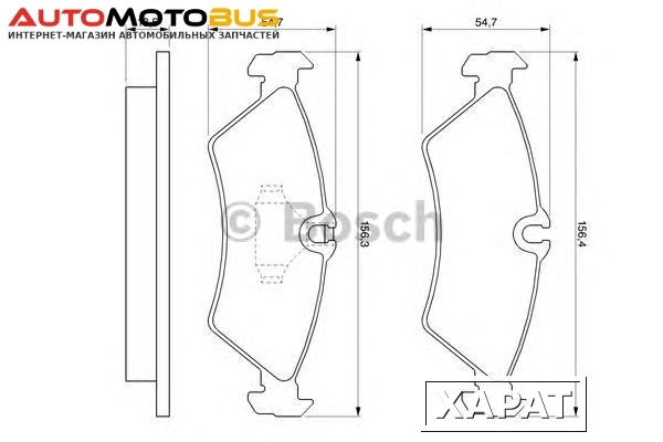 Фото Комплект тормозных колодок Bosch 0986424219