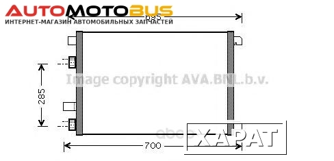 Фото Радиатор охлаждения двигателя Ava RTA5305