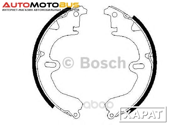 Фото Колодки барабанные Bosch 0986487203