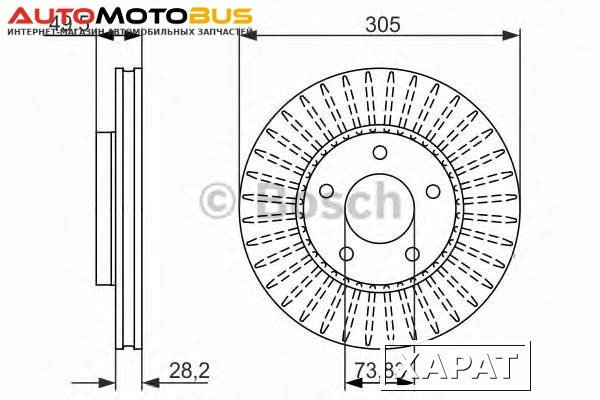 Фото Диск тормозной Bosch 0986479698