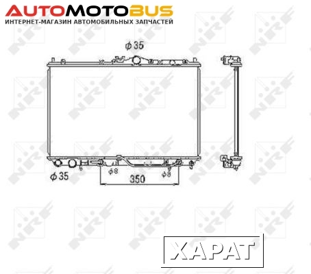 Фото Радиатор охлаждения двигателя NRF 53469