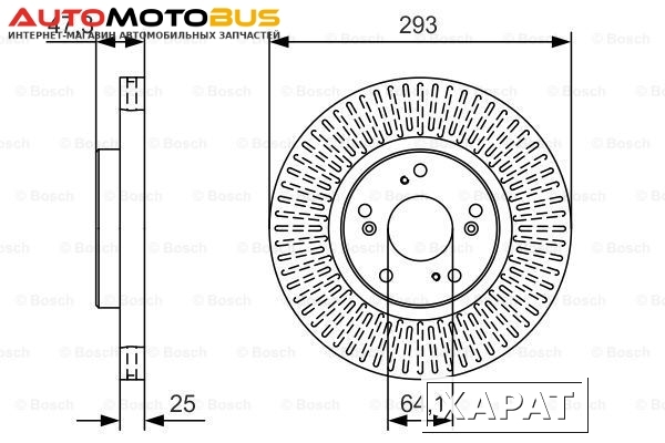 Фото Тормозной диск Bosch 0 986 479 B02