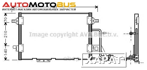 Фото Радиатор охлаждения двигателя Ava AI5137