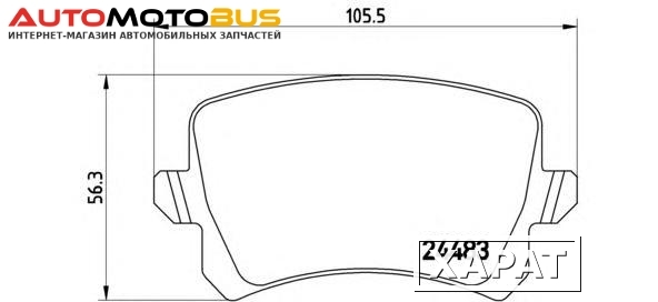 Фото Комплект тормозных колодок Brembo P85109