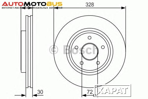 Фото Диск тормозной Bosch 0986479R48