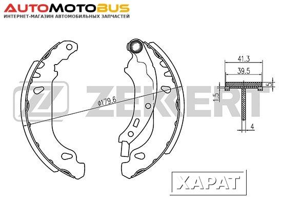 Фото Комплект тормозных колодок ZEKKERT BK-4470