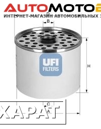 Фото Фильтр топливный UFI 24.361.00