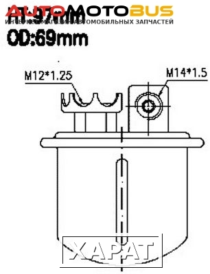 Фото Фильтр топливный JS Asakashi FS7202U