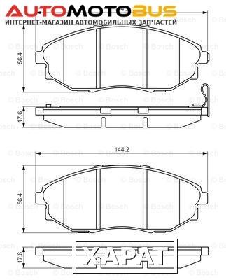 Фото Комплект тормозных дисковых колодок Bosch 0 986 495 353