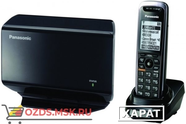 Фото Panasonic KX-TGP500B09RB, цвет черный: Беспроводной SIP телефон DECT (радиотелефон)