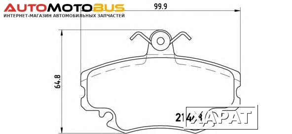 Фото Комплект тормозных колодок Brembo P68008