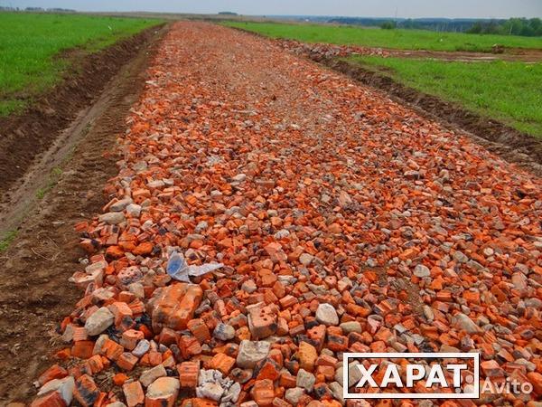 Фото Бой кирпича и дроблённый бетон