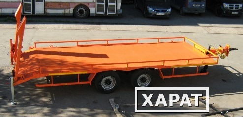 Фото Низкорамный грузовой прицеп для перевозки дорожно строительной техники до 7000 кг.