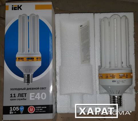 Фото Лампа энергосберегающая КЭЛ-6U Е40 105Вт 6500К