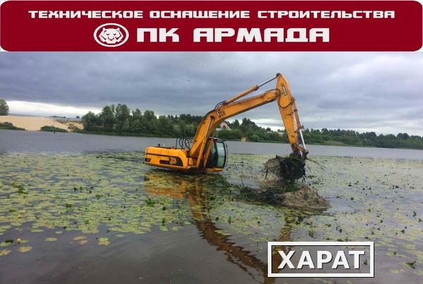 Фото Дноуглубление, очистка дна водоема Уфа, Башкортостан.