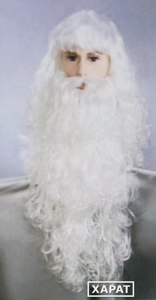 Фото Парик и борода "Дед Мороз" модель Y-18