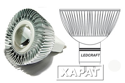 Фото Светодиодная лампа LC-60-MR16-GU5.3-3-W холодный белый