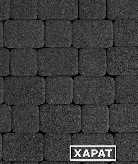 Фото Тротуарная плитка Выбор Классико Гранит 40 мм 2 камня Черная