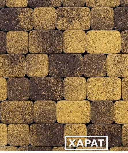Фото Тротуарная плитка Выбор Классико Гранит Листопад, 40 мм 2 камня Янтарь