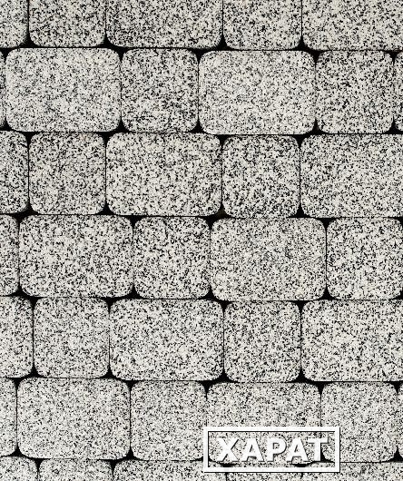 Фото Тротуарная плитка Выбор Классико Стоунмикс, 40 мм 2 камня Бело-черная