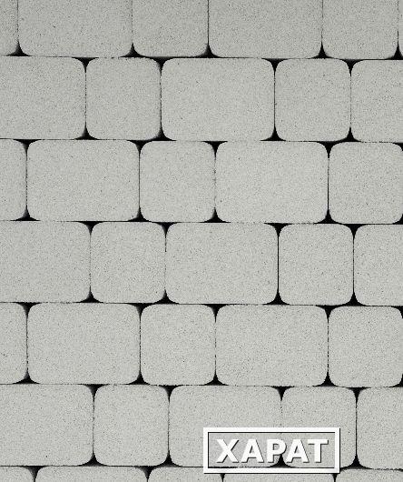 Фото Тротуарная плитка Выбор Классико Стоунмикс 40 мм 2 камня Белая
