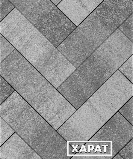 Фото Тротуарная плитка Выбор Паркет Искусственный камень 80 мм 600х200 Шунгит