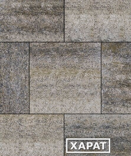 Фото Тротуарная плитка Выбор Квадрум Искусственный камень 60 мм 500х500 Габбро