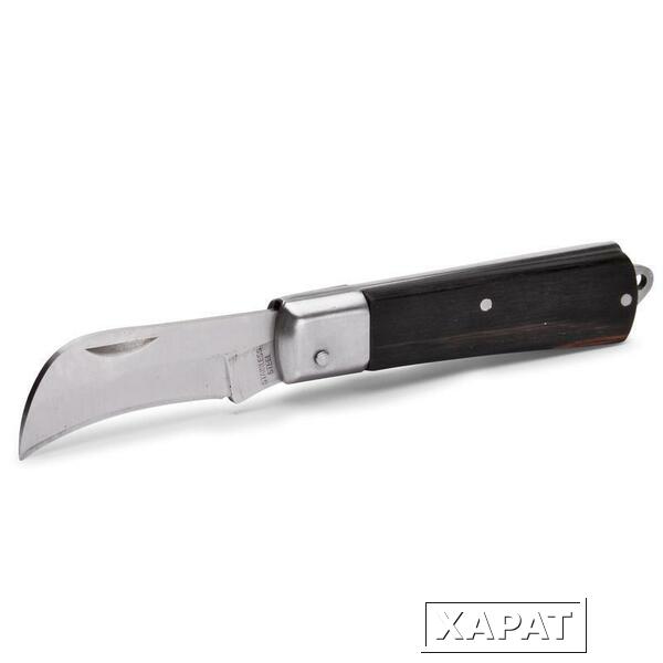 Фото НМ-02 Нож монтерский большой складной с изогнутым лезвием
