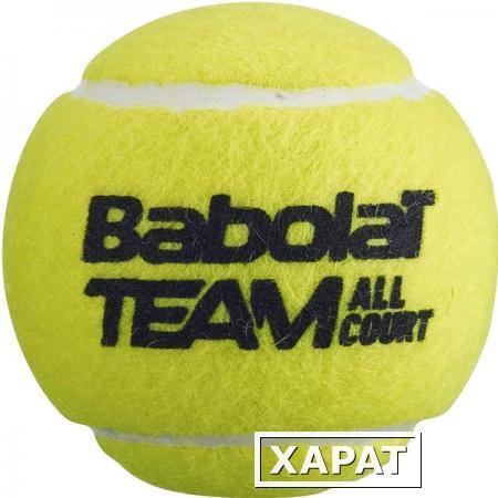 Фото Мяч теннисный Babolat Team All Court арт.502081 уп.4 шт