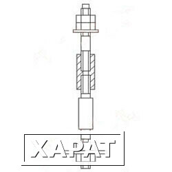 Фото Болты фундаментные составные тип 3 ГОСТ 24379.1-2012 Нержавеющая сталь