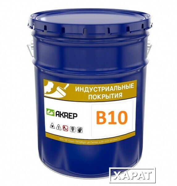 Фото Эпоксидная краска для пола AKREP-B10 /20 кг+0,4 кг/ черная