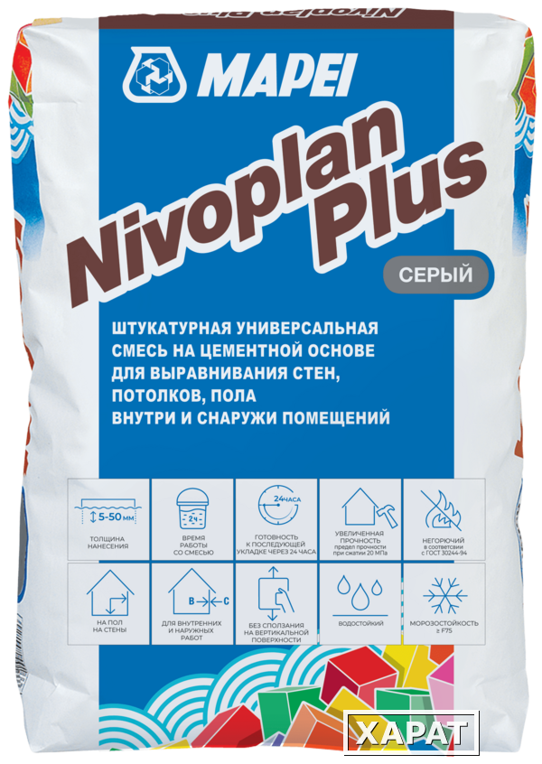 Фото Nivoplan Plus Цементная штукатурка /25кг/