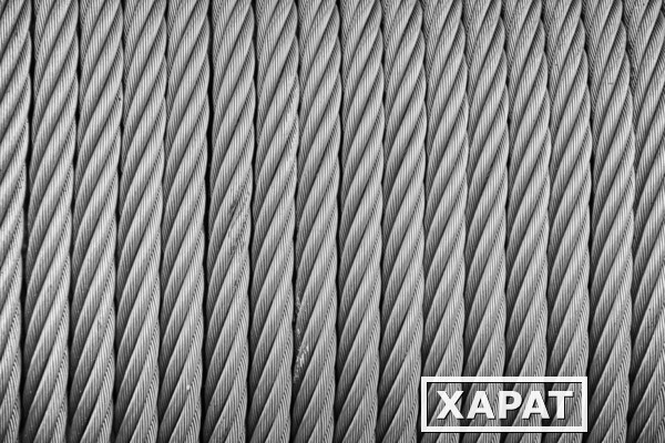 Фото Трос стальной оцинкованный в изоляции PVC 1/2мм 1x7 (250м)