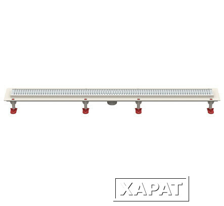 Фото Душевой лоток с решеткой ТП-50B-700 вертикальный D50мм