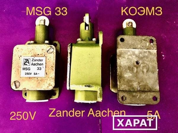 Фото Концевой выключатель с роликом Zander Aachen type MSG 33