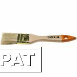 Фото Кисть флейцевая "ПРАКТИК" , деревянная ручка, натуральная щетина, индивидуальная упаковка, 38мм