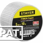 Фото Серпянка самоклеящаяся FIBER-Tape, 5 см х 10м, STAYER Professional 1246-05-10