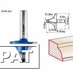Фото Фреза кромочная калевочная №1, D= 28,6мм, рабочая длина-12,2мм, радиус-7,95мм, хв.-8мм, d-9,5мм, ЗУБР Профессионал