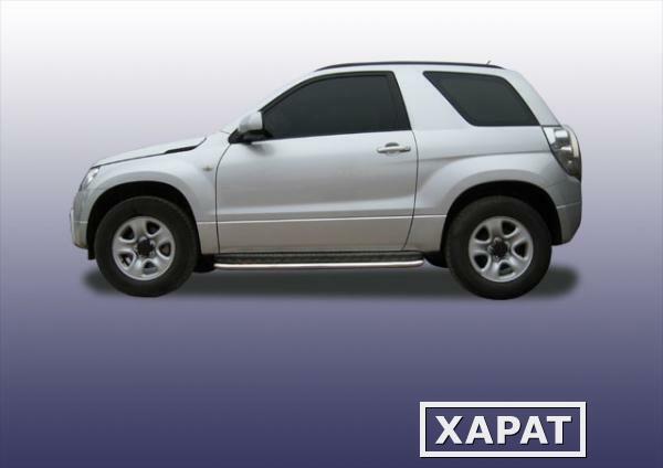 Фото Slitkoff Защита порогов d42 с листом Suzuki Grand Vitara 2008 3 двери