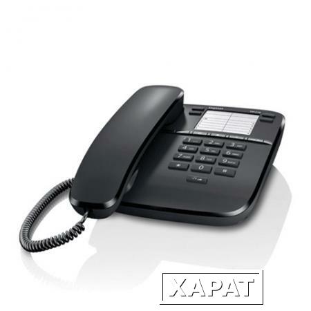 Фото Телефон GIGASET DA310, память 4 номера, повтор номера, тональный/импульсный набор, цвет черный