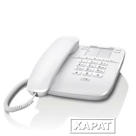 Фото Телефон GIGASET DA310, память на 4 номера, повтор номера, тональный/импульсный набор, цвет белый