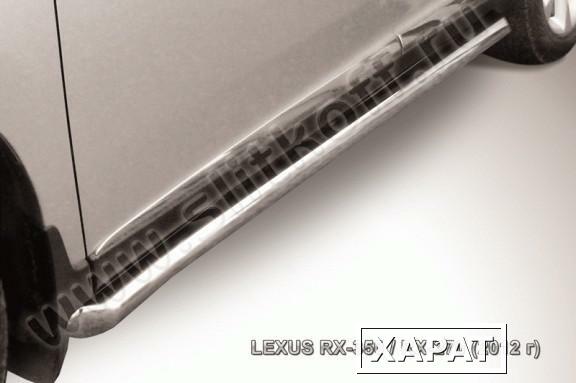 Фото Slitkoff Защита порогов d76 труба с гибами Lexus RX 350 270 2012