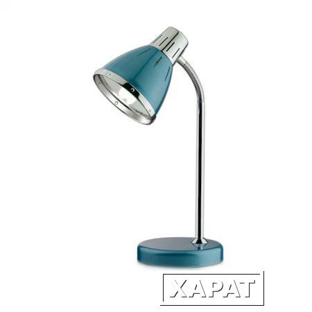 Фото Настольная лампа 2220/1T ODL12 910 голубой металлик E27 60W 220V HINT | 0032926 ODEON LIGHT