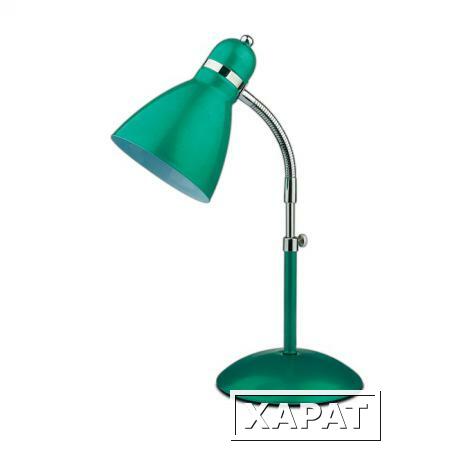 Фото Настольная лампа 2091/1T ODL11 911 зелёный металлик E27 60W 220V ZIRD | 0032089 ODEON LIGHT