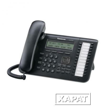 Фото Телефон IP PANASONIC KX-NT543RU-B, повторный набор, часы/календарь, спикерфон, цвет черный