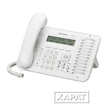 Фото Телефон IP PANASONIC KX-NT543RU, повторный набор, часы/календарь, спикерфон, цвет белый