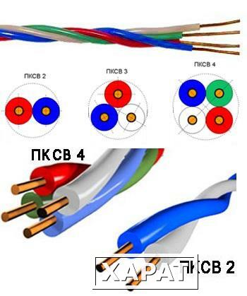 Фото Кроссовый станционный провод ПКСВ 2х0.5 однопроволочный|69 КабельЭлектроСвязь