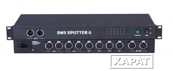 Фото Сплиттер цифрового сигнала DIALighting DMX Splitter 6 mk2