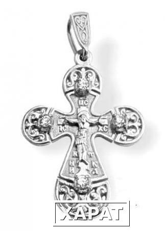 Фото Православные кресты нательные крестик с фианитами 3-113и