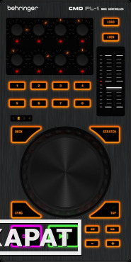 Фото DJ MIDI контроллер BEHRINGER CMD PL-1